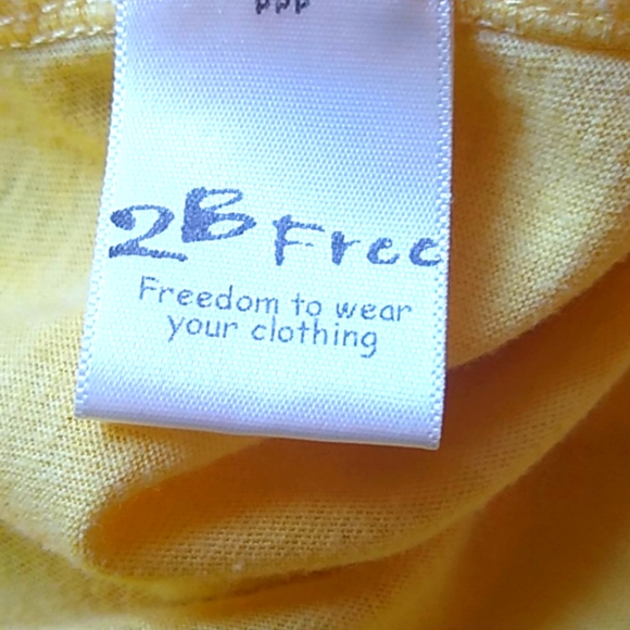 ♥️SOLD♥️ 2B Free Joyful Graphic Golden Yellow Tee - Picture 8 of 11